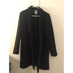 Black ZARA masculine peacoat